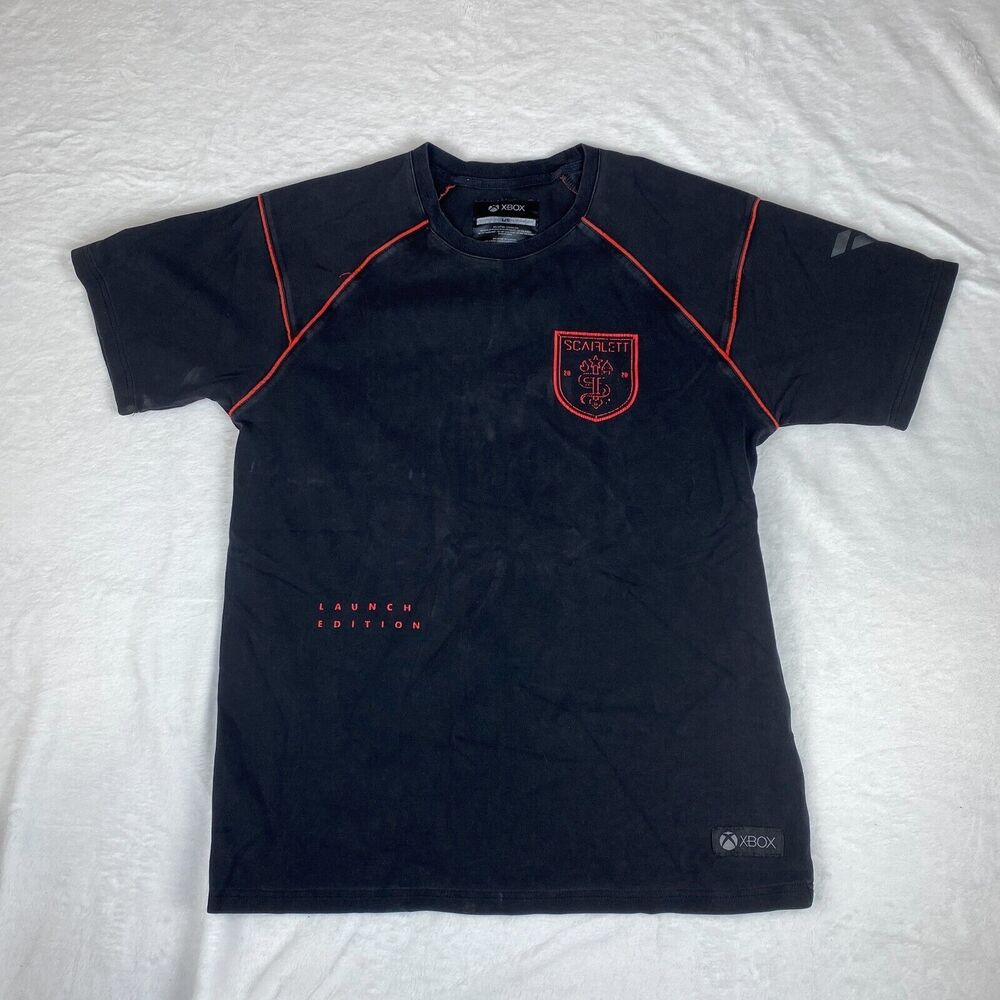 XBOX Tee Shirt Mens Large Black Scarlett Microsoft Launch Edition‎ Meta Pullover